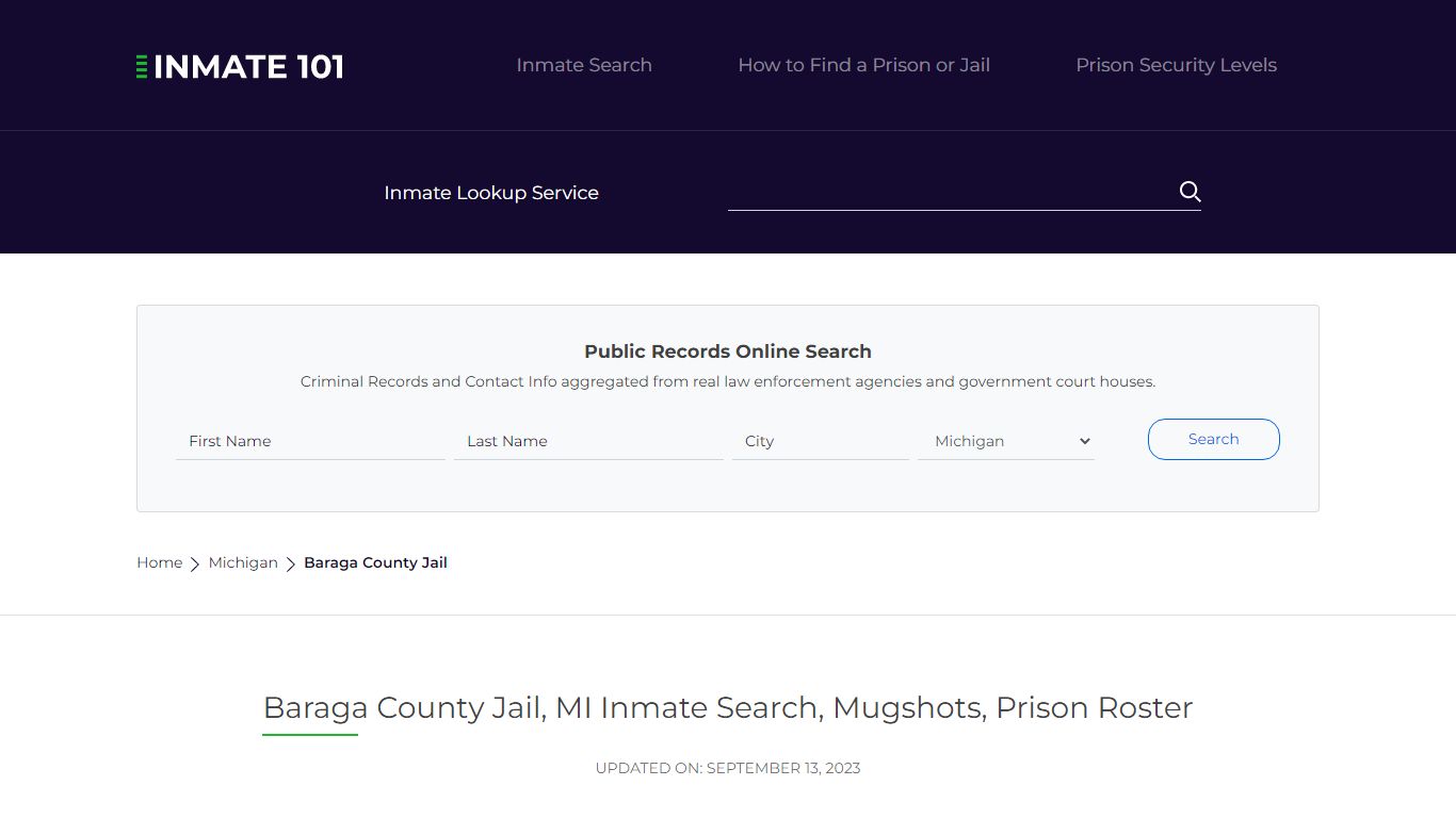 Baraga County Jail, MI Inmate Search, Mugshots, Prison Roster